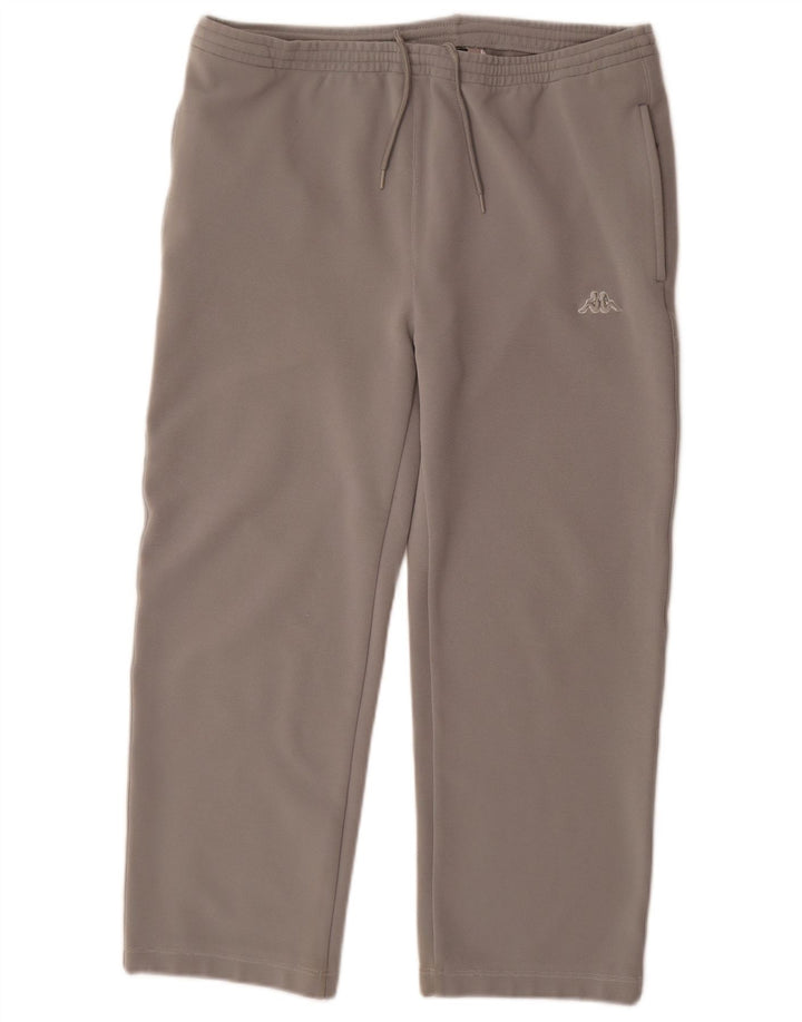 Kappa Womens Capri Tracksuit Trousers UK 14 Medium  Grey Polyester