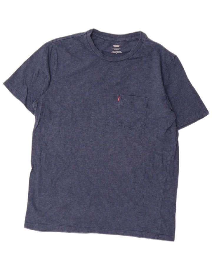 Levi's Mens Standard Fit T-Shirt Top Medium Navy Blue
