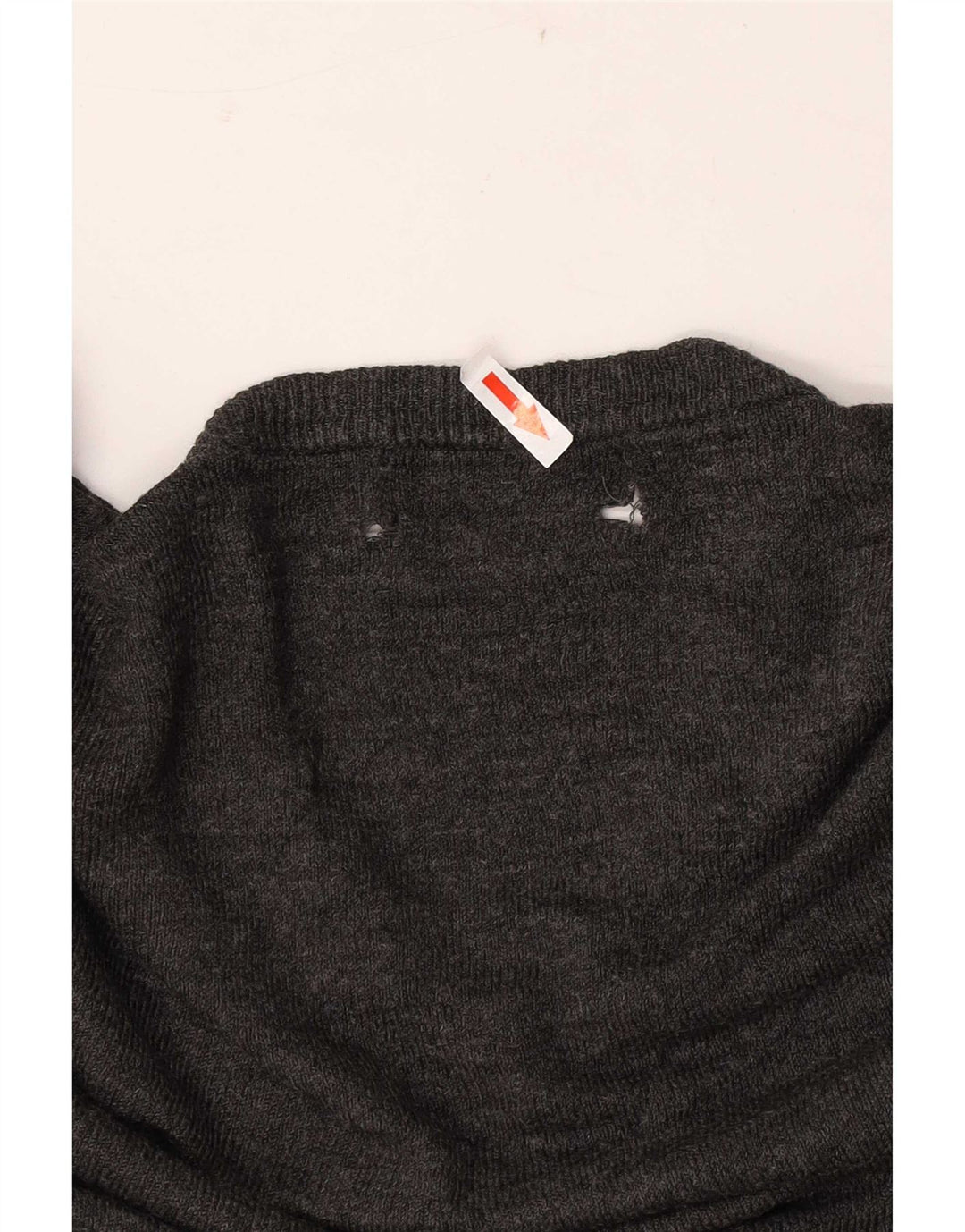 Marks & Spencer Mens V-Neck Jumper Sweater Large Grey Acrylic