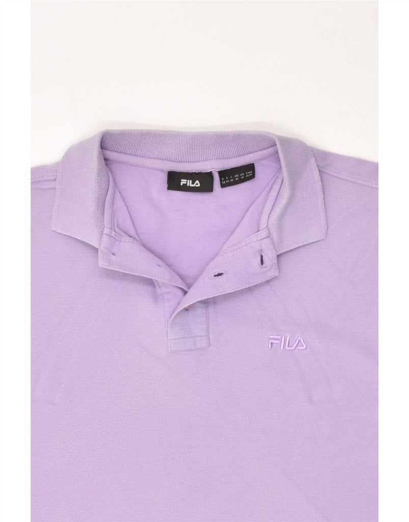 FILA Mens Polo Shirt Medium Purple Cotton | Vintage Fila | Thrift | Second-Hand Fila | Used Clothing | Messina Hembry 