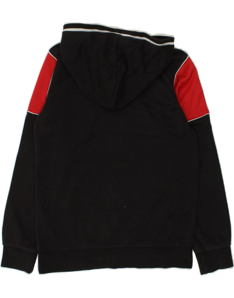 CHAMPION Boys Graphic Hoodie Jumper 11-12 Years Black Colourblock Cotton | Vintage Champion | Thrift | Second-Hand Champion | Used Clothing | Messina Hembry 