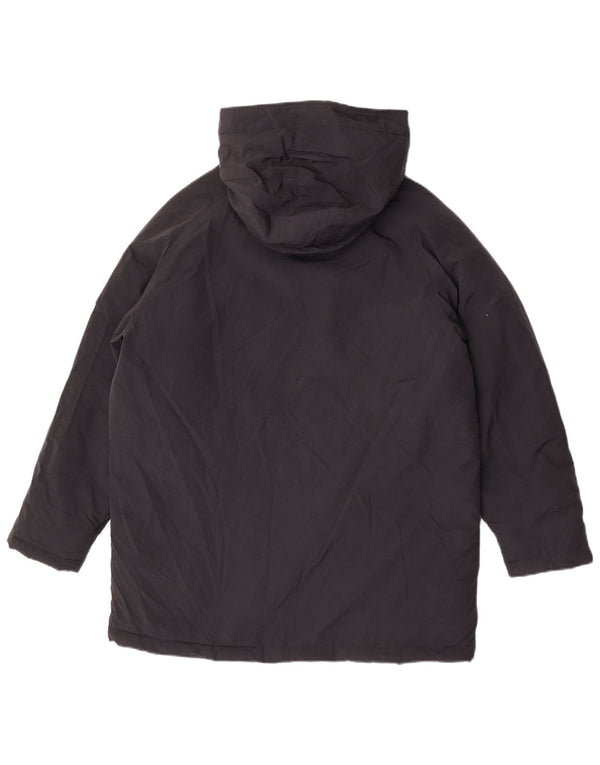Tommy Hilfiger Boys Hooded Padded Jacket 15-16 Years XL Black Nylon
