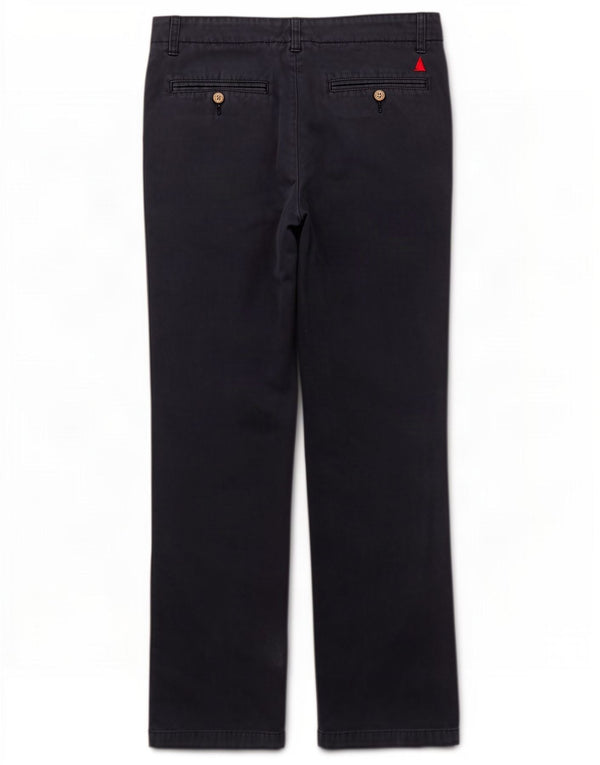 Musto Mens Straight Chino Trousers W34 L31 Navy Blue Cotton