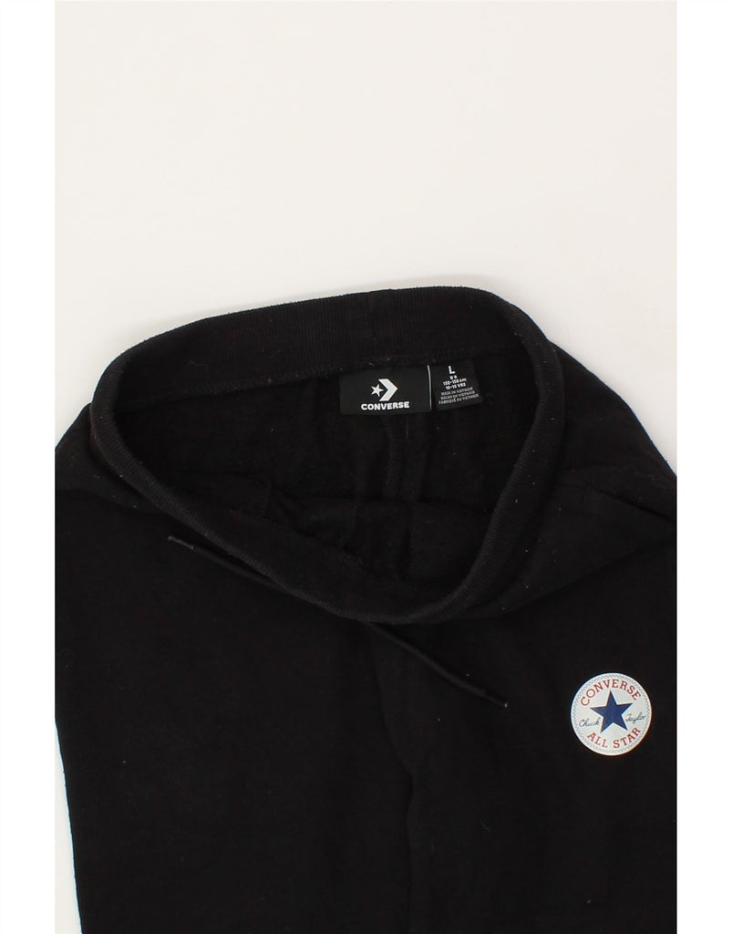 CONVERSE Boys Tracksuit Trousers Joggers 12-13 Years Large  Black Cotton Vintage Converse and Second-Hand Converse from Messina Hembry 