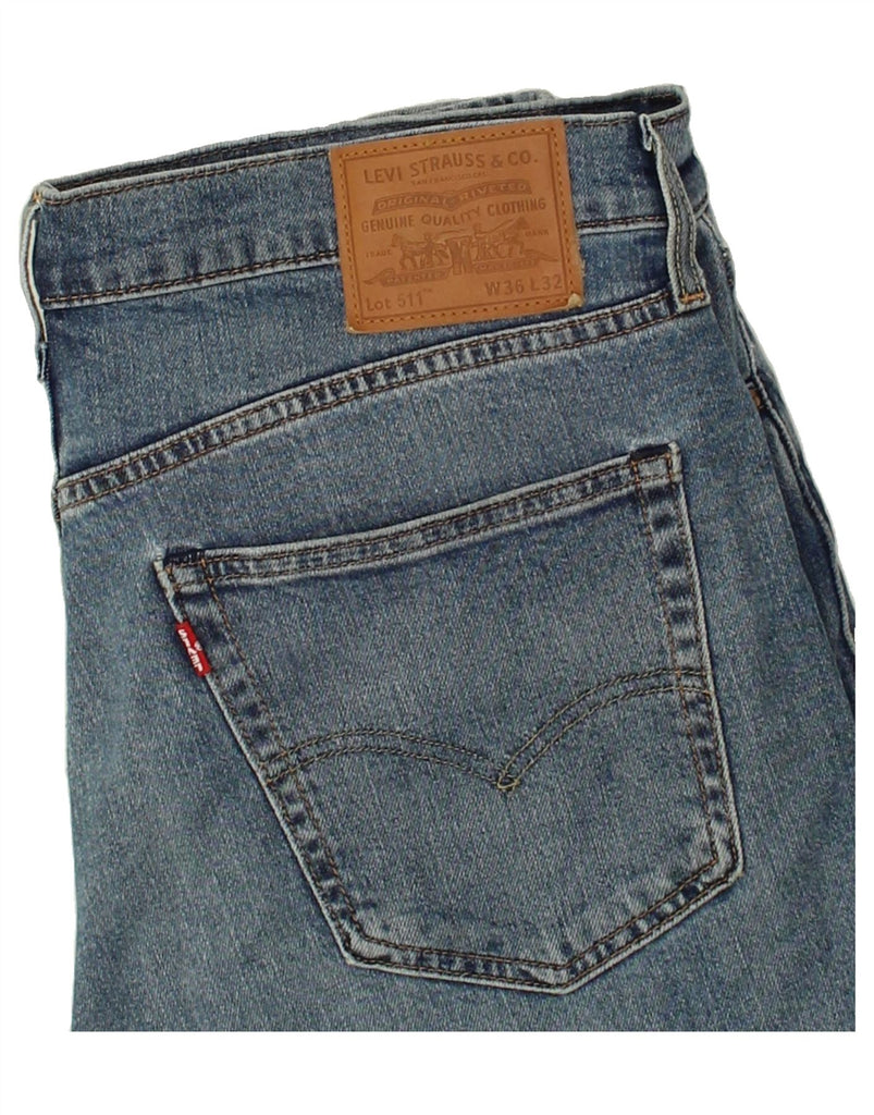 LEVI'S Mens 511 Slim Jeans W36 L32  Blue Cotton | Vintage Levi's | Thrift | Second-Hand Levi's | Used Clothing | Messina Hembry 