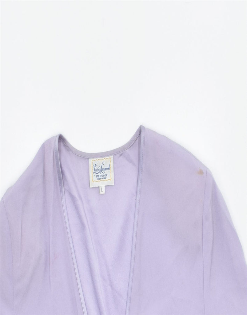 LUISA SPAGNOLI Womens Blouse Top UK 16 Large Purple | Vintage | Thrift | Second-Hand | Used Clothing | Messina Hembry 