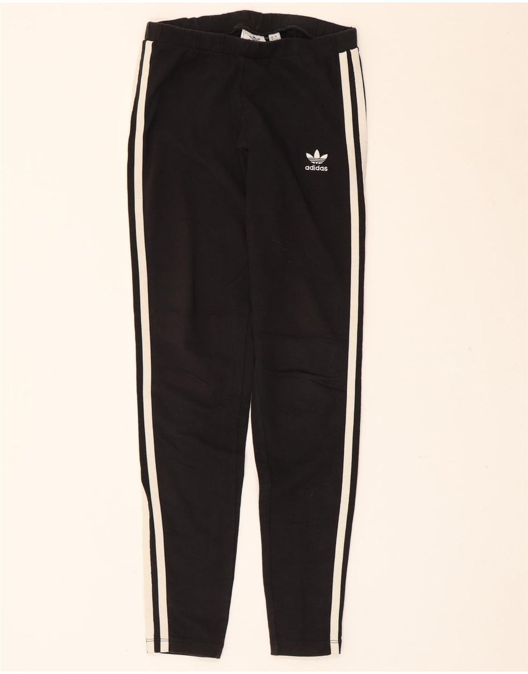 Adidas Womens Leggings UK 8 Small Black Cotton