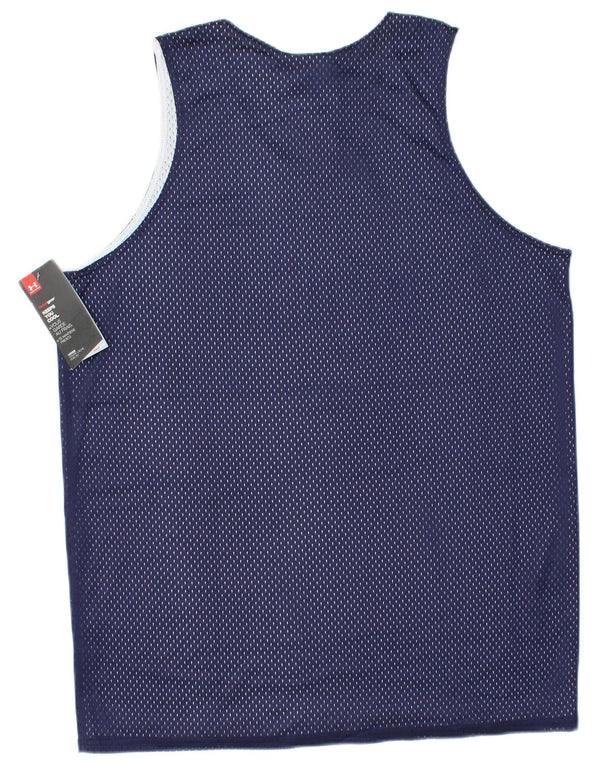 UNDER ARMOUR Mens NBA Graphic Vest Top Medium Navy Blue Polyester