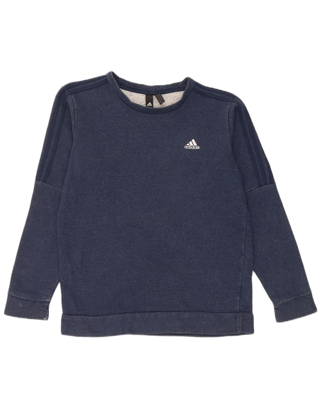 Adidas Mens Sweatshirt Jumper Medium Navy Blue Cotton