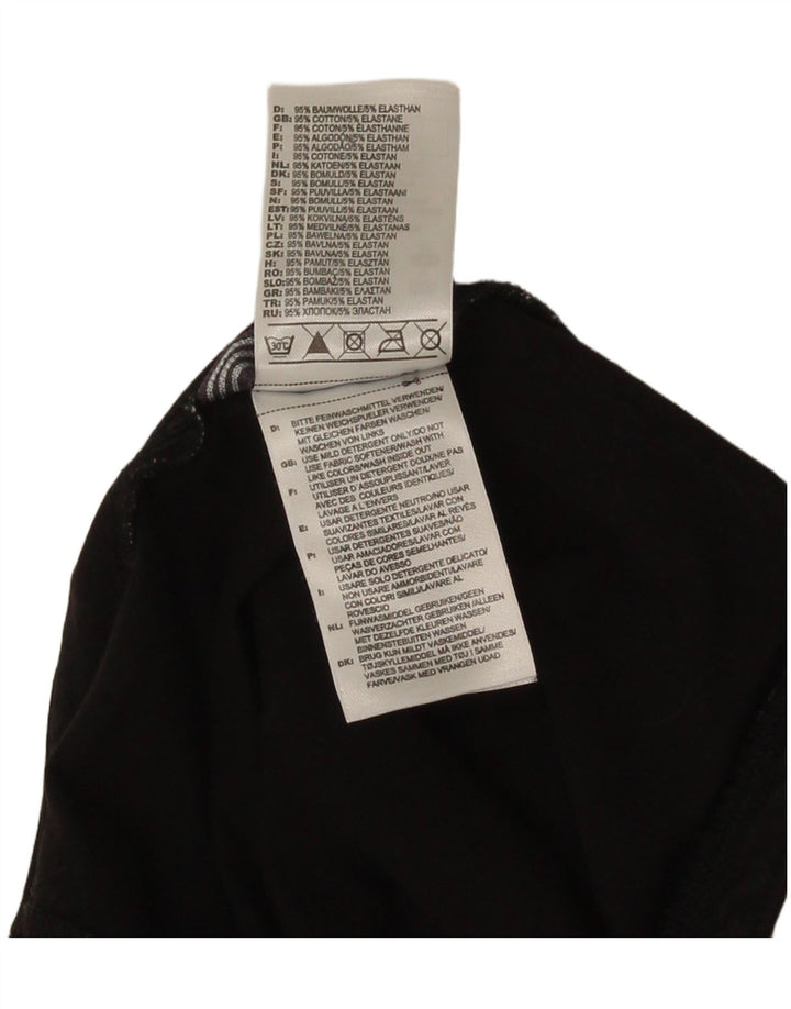 Adidas Womens Vest Top UK 8 Small Black Cotton