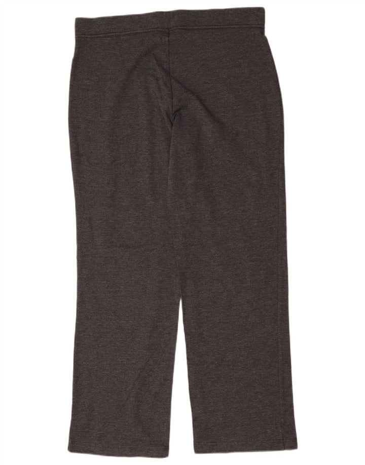 Marks & Spencer Womens Tracksuit Trousers UK 16 Large Grey Cotton