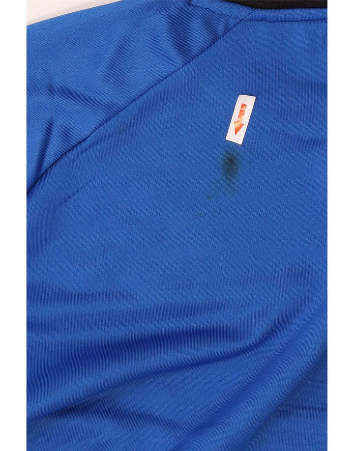 Kappa Mens Graphic Sweatshirt Jumper 2XL Blue Colourblock Polyester