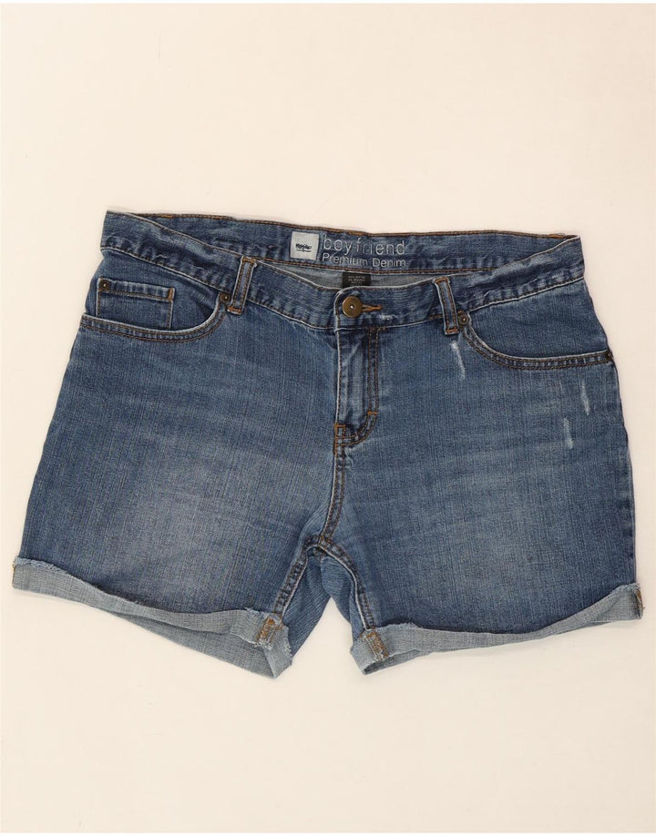 MOSSIMO Womens Boyfriend Denim Shorts US 10 Large W34  Blue Cotton Vintage Mossimo and Second-Hand Mossimo from Messina Hembry 