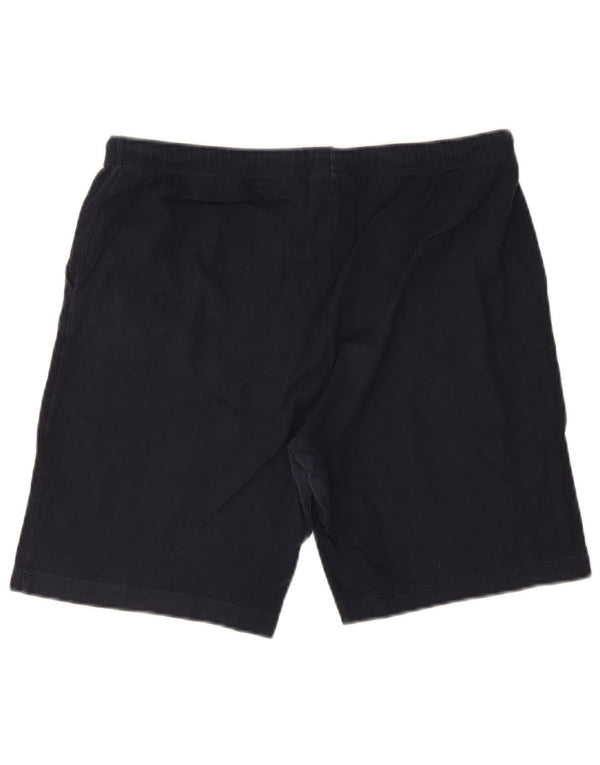 CHAMPION Womens Sport Shorts UK 18 XL  Navy Blue Cotton