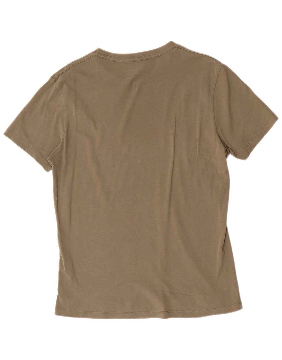 All Saints Mens Regular Fit T-Shirt Top Medium Green Cotton