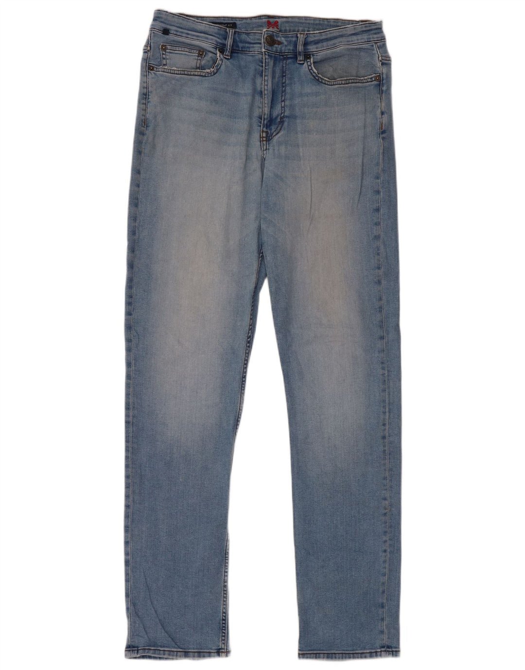 Crew Clothing Mens Straight Jeans W32 L31 Blue Cotton