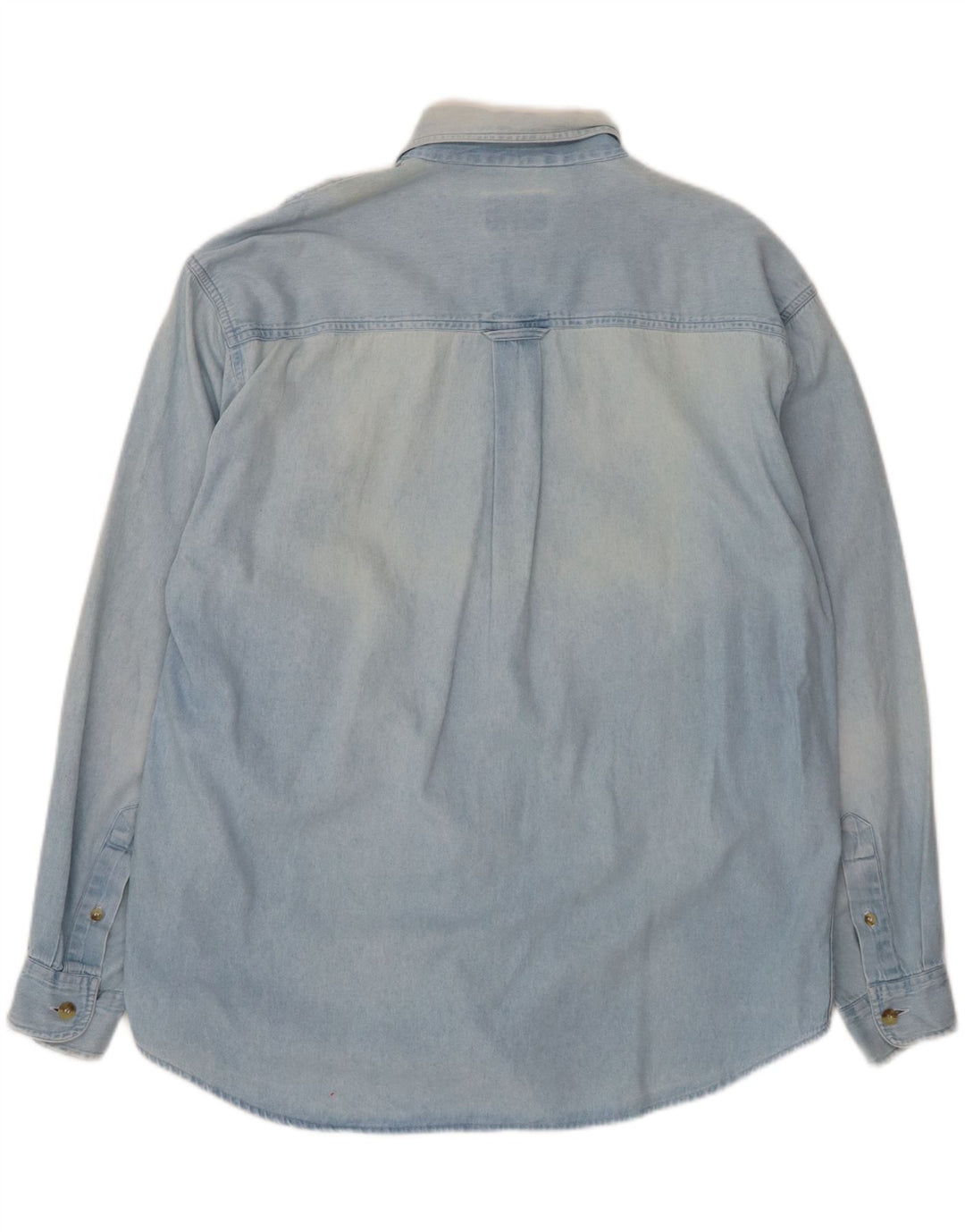VINTAGE Mens Denim Shirt Large Blue Vintage Vintage and Second-Hand Vintage from Messina Hembry 