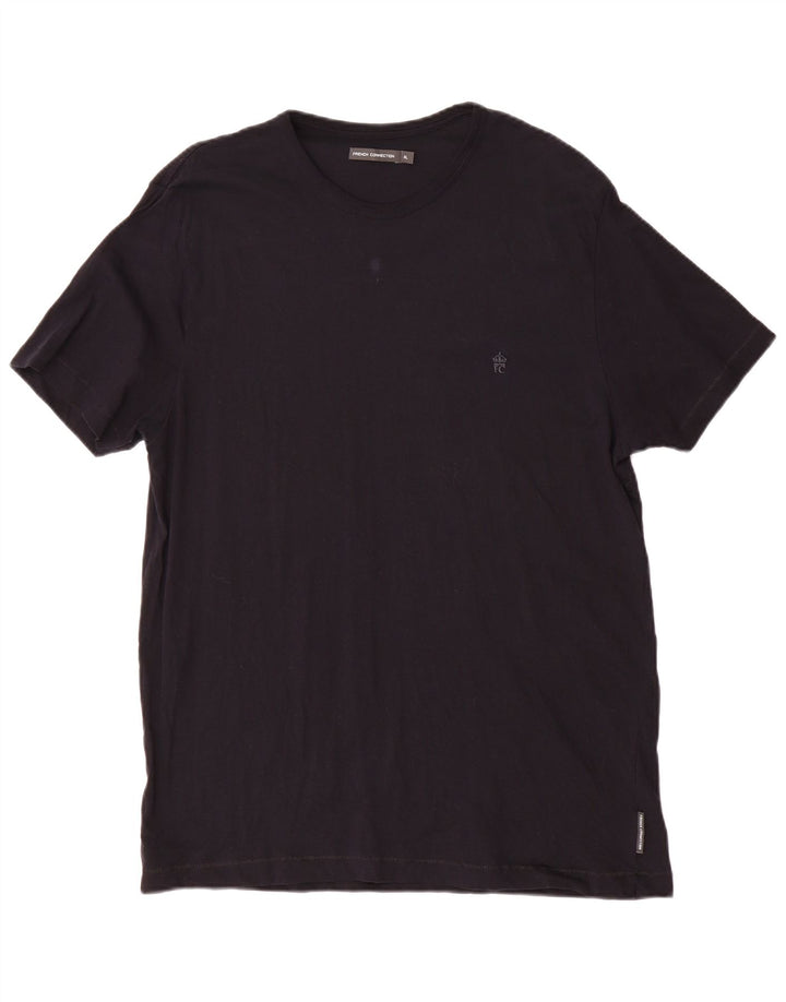 French Connection Mens T-Shirt Top XL Black Cotton