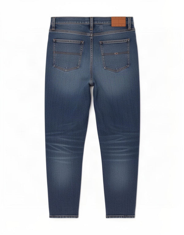 Tommy Hilfiger Womens Mom Jean High Waist Crop Tapered Jeans W29 L24 Blue