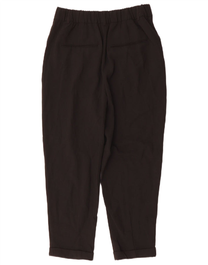 ZARA Womens Tapered Suit Trousers Medium W28 L33 Black Polyester