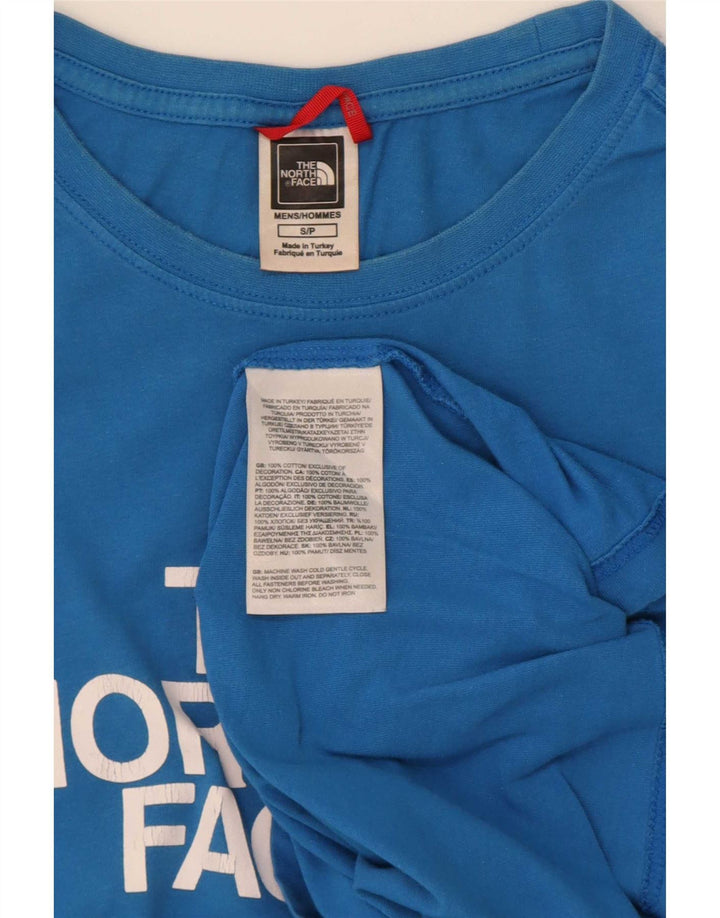 The North Face Mens Graphic T-Shirt Top Small Blue Cotton