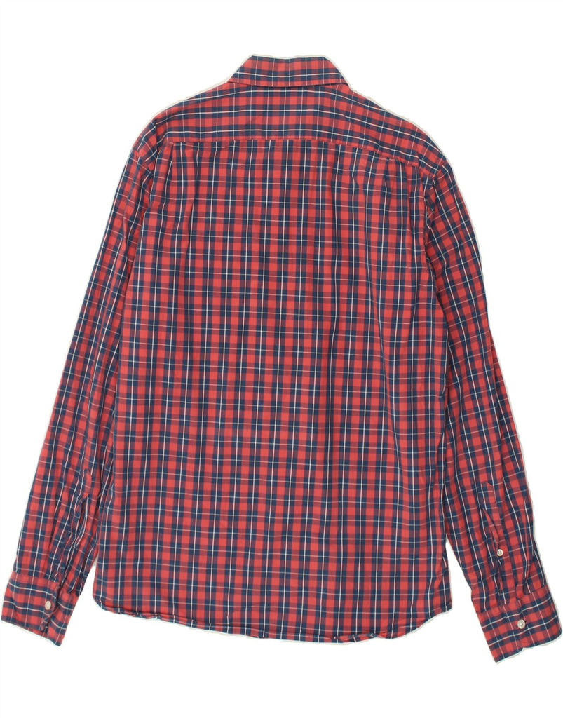 J. CREW Mens Slim Shirt Large Red Check Cotton | Vintage J. Crew | Thrift | Second-Hand J. Crew | Used Clothing | Messina Hembry 