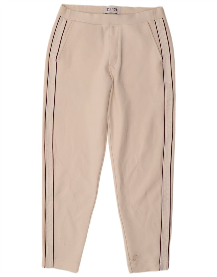 Esprit Womens Slim Chino Trousers Large W32 L29 White Cotton