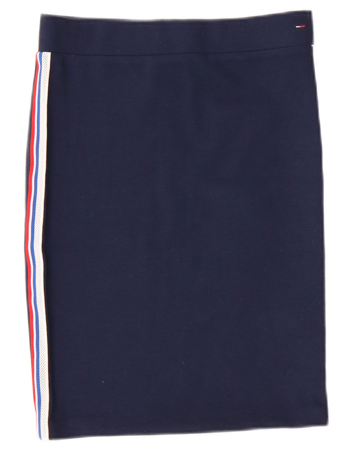 Tommy Hilfiger Womens Pencil Skirt Small W26  Navy Blue Striped Polyester