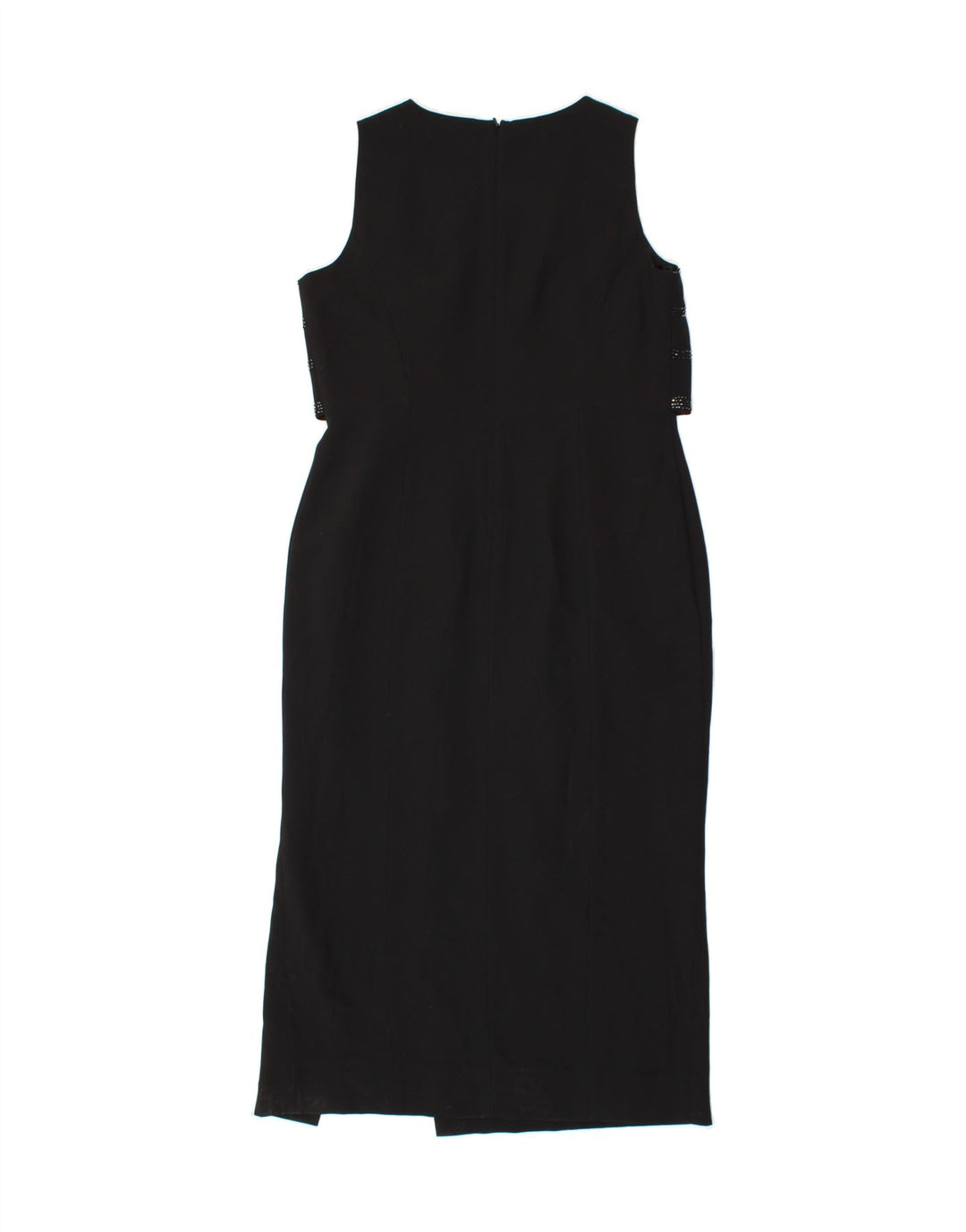 DEBUT Womens Sheath Dress UK 14 Large Black Polyester Vintage Debut and Second-Hand Debut from Messina Hembry 
