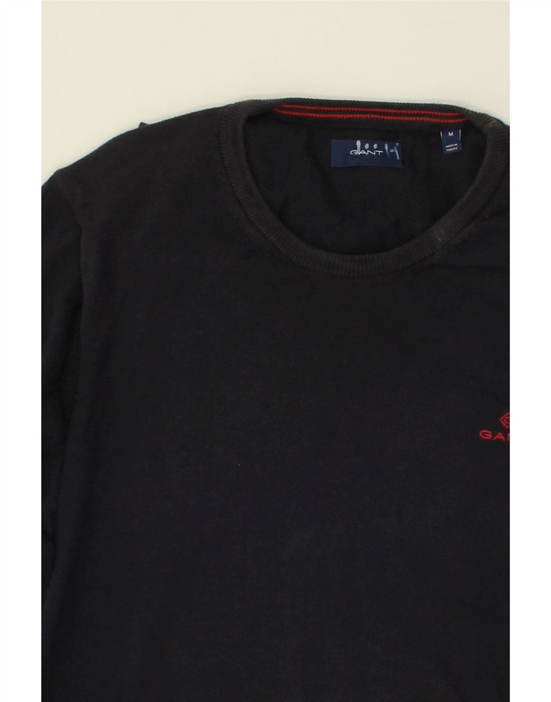 GANT Mens Crew Neck Jumper Sweater Medium Navy Blue Cotton | Vintage Gant | Thrift | Second-Hand Gant | Used Clothing | Messina Hembry 