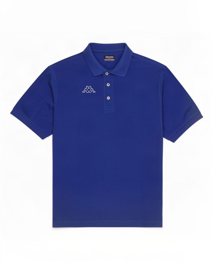 Kappa Mens Polo Shirt Large Blue Cotton