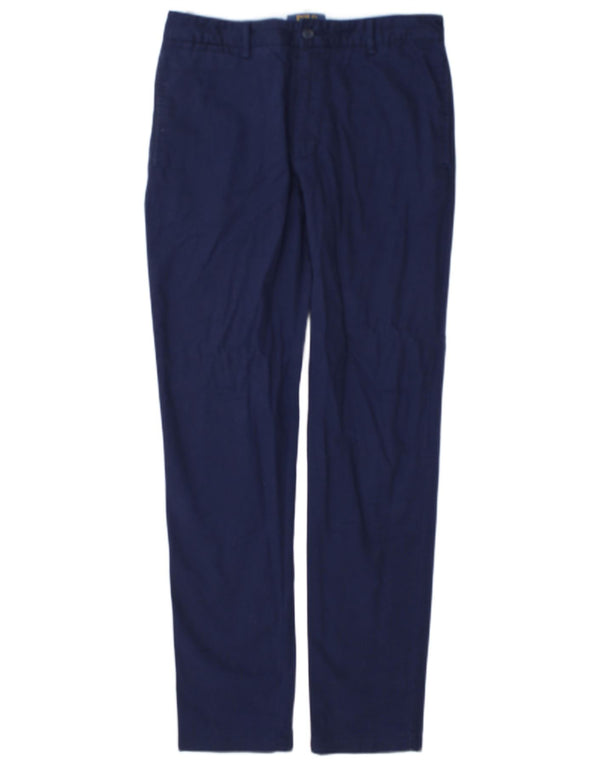 Polo Ralph Lauren Boys Slim Chino Trousers 15-16 Years Navy Blue Cotton