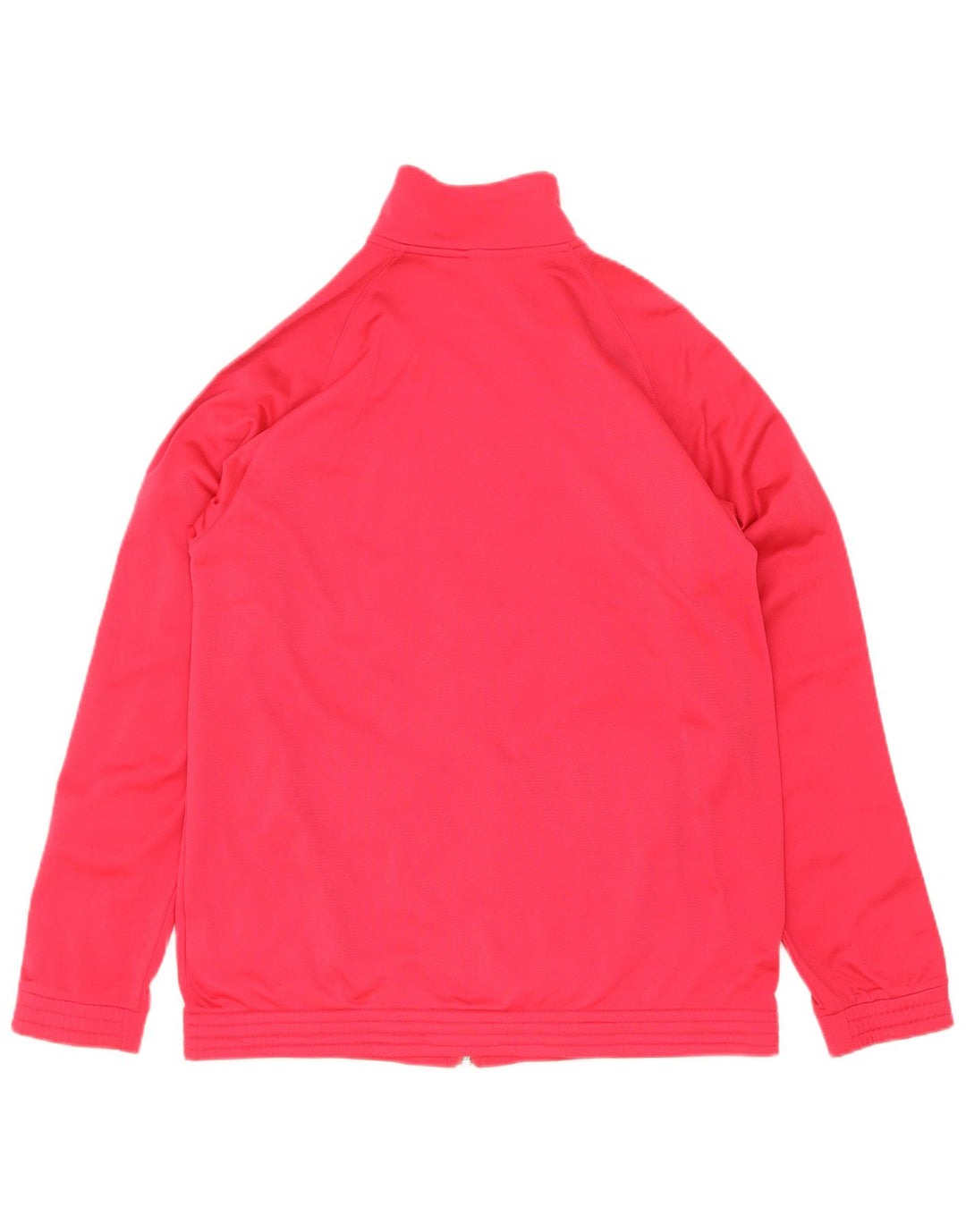 Adidas Girls Tracksuit Top Jacket 15-16 Years Pink Colourblock Polyester