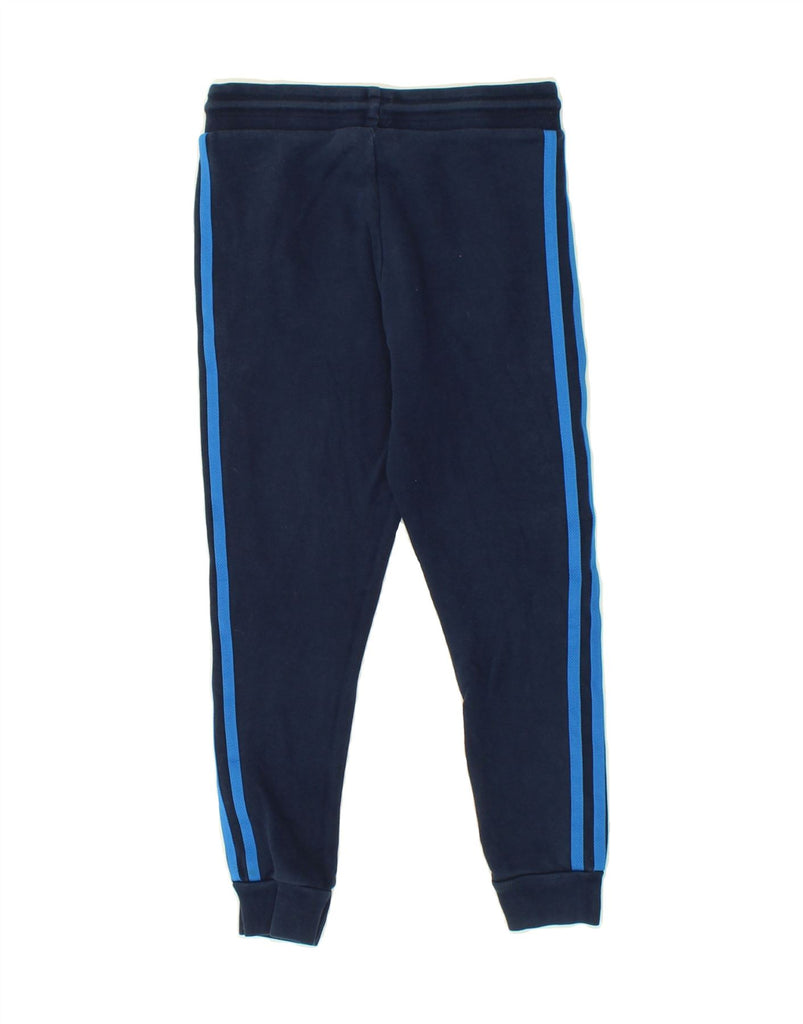 ADIDAS Boys Tracksuit Trousers Joggers 7-8 Years Navy Blue Cotton | Vintage Adidas | Thrift | Second-Hand Adidas | Used Clothing | Messina Hembry 