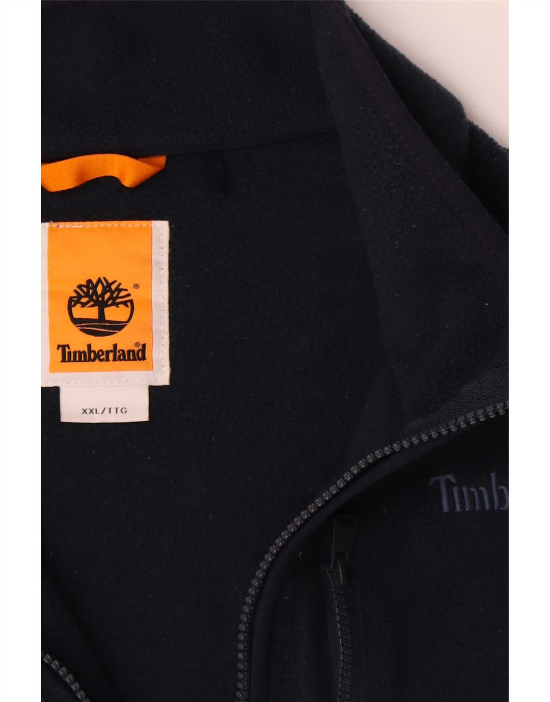 Timberland Mens Liner Fleece Jacket UK 44 2XL Navy Blue Polyester