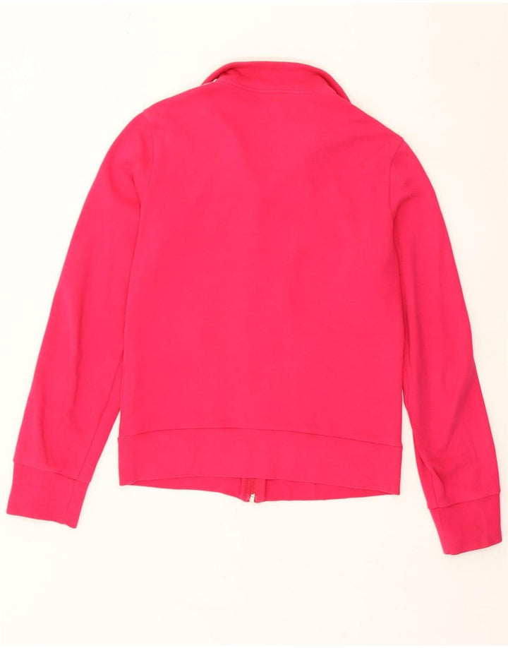 Adidas Womens Tracksuit Top Jacket UK 12 Medium  Pink Cotton