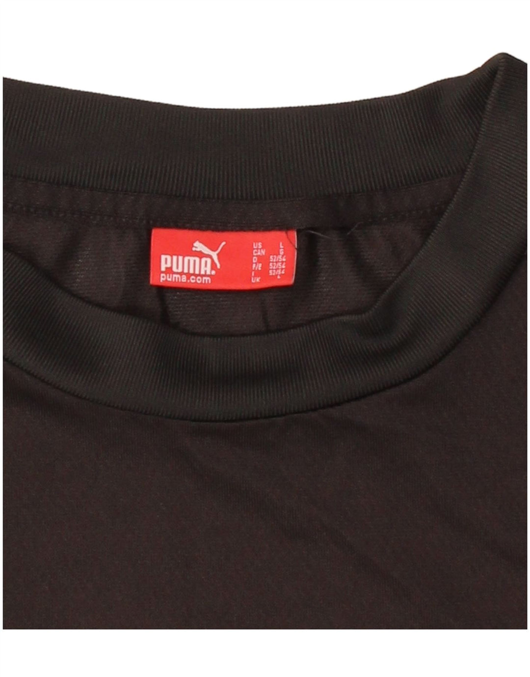 PUMA Mens Graphic Top Long Sleeve Large Black