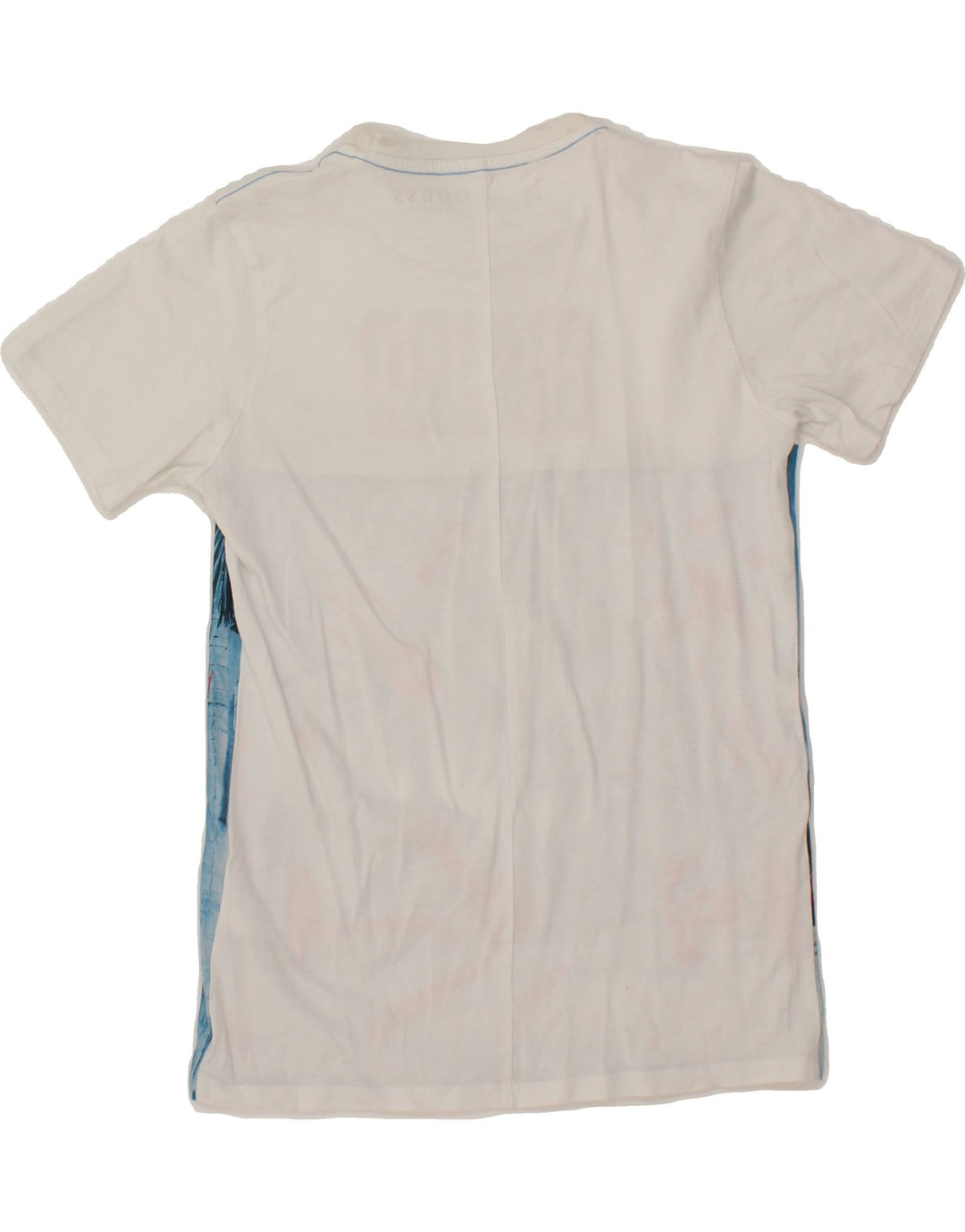 GUESS Womens Graphic T-Shirt Top UK 14 Medium White Cotton Vintage Guess and Second-Hand Guess from Messina Hembry 