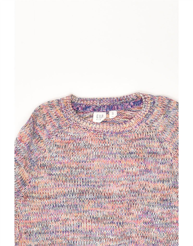 GAP Girls Boat Neck Jumper Sweater 7-8 Years Medium Multicoloured Flecked | Vintage Gap | Thrift | Second-Hand Gap | Used Clothing | Messina Hembry 