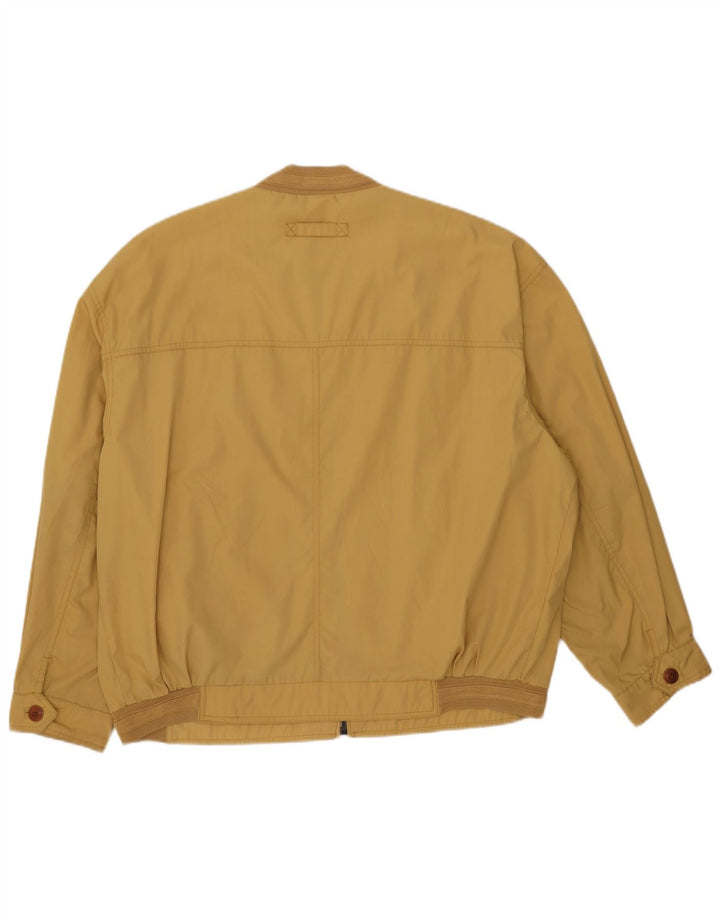McGregor Mens Bomber Jacket IT 56 3XL Yellow Polyester