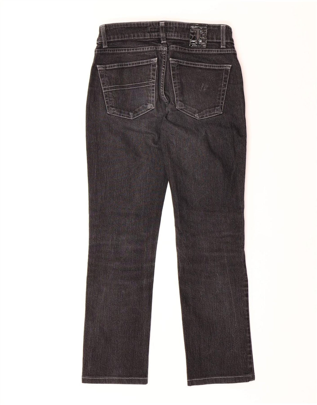 TRUSSARDI Womens Straight Jeans W26 L26 Black Cotton