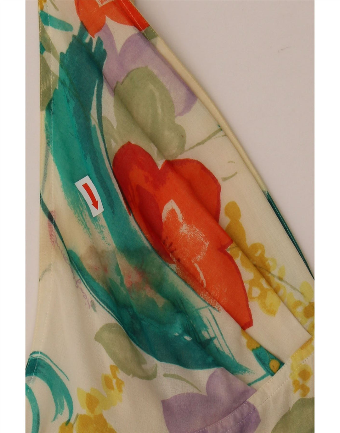 Vintage Womens Sundress IT 42 Medium Multicoloured Floral Cotton