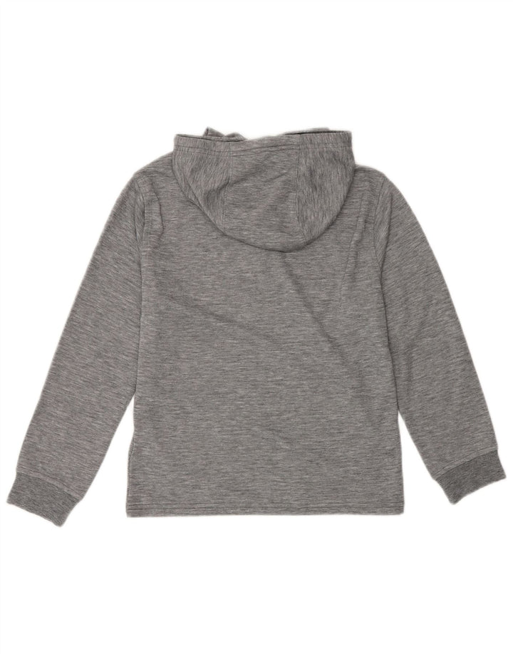 Burton Womens Hooded Top Long Sleeve UK 10 Small Grey Flecked Polyester