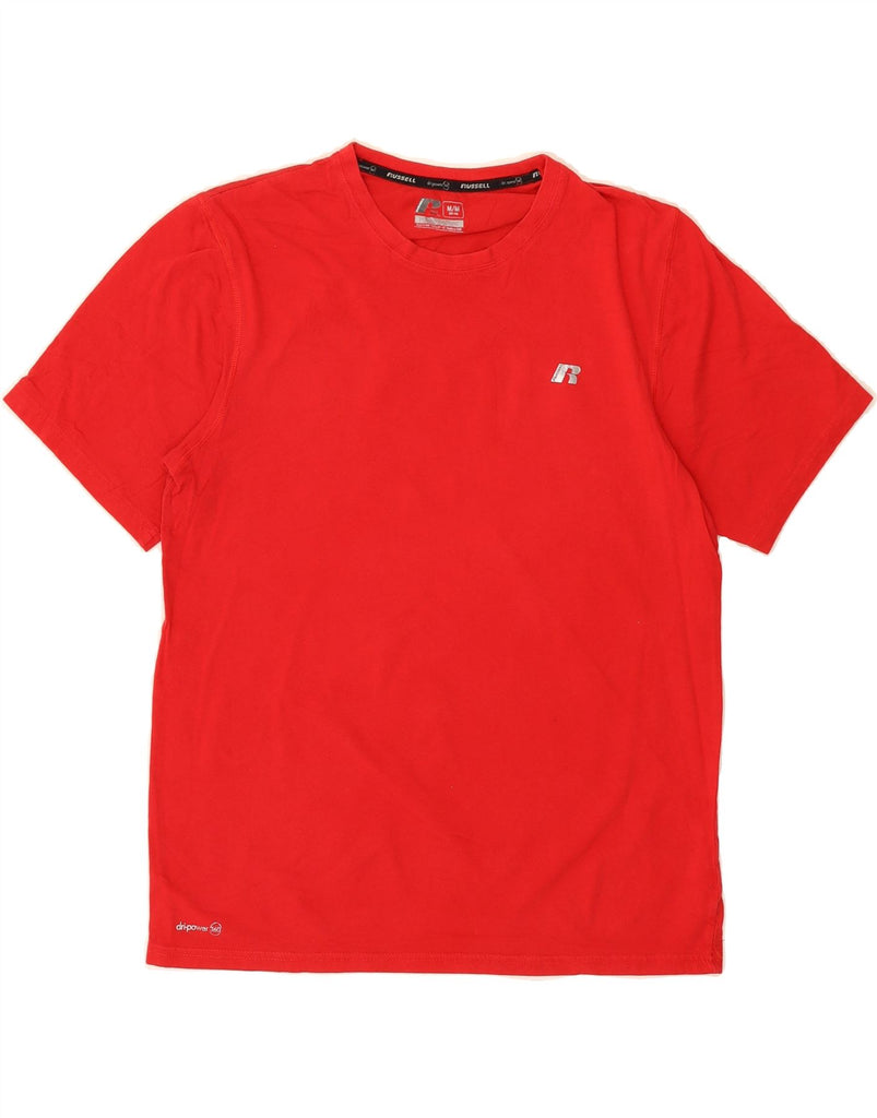 RUSSELL ATHLETIC Mens Dri-Power T-Shirt Top UK 38/40 Medium Red Vintage Russell Athletic and Second-Hand Russell Athletic from Messina Hembry 