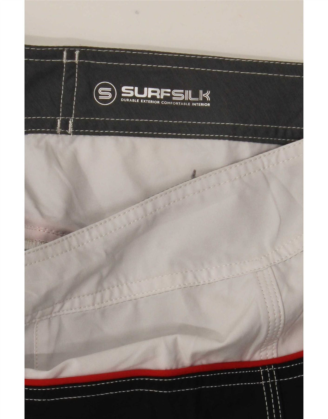 Quiksilver Mens Surfsilk Swimming Shorts Small White Colourblock