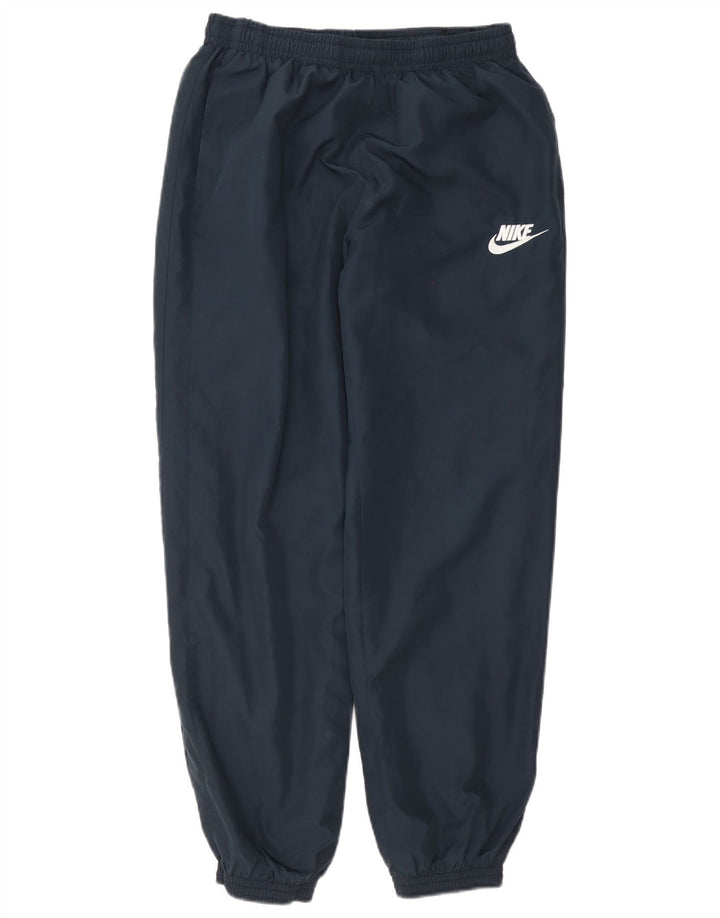 Nike Mens Tracksuit Trousers Joggers Large Navy Blue Polyester