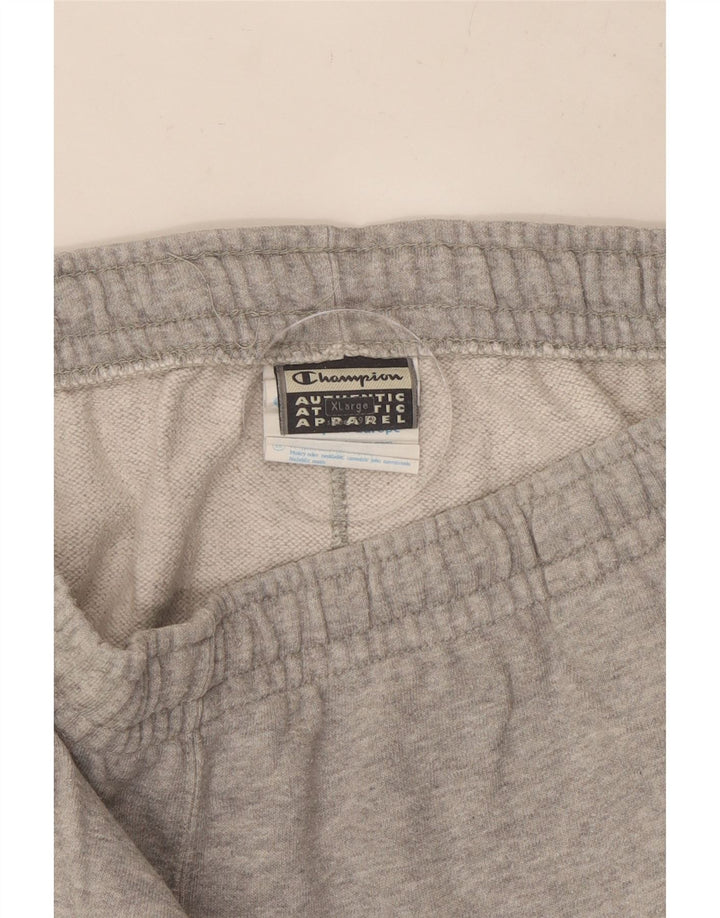 CHAMPION Mens Tracksuit Trousers XL Grey Cotton