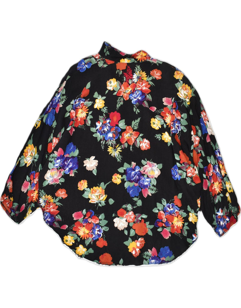 VINTAGE Womens 3/4 Sleeve Shirt Blouse UK 20 2XL Multicoloured Floral | Vintage | Thrift | Second-Hand | Used Clothing | Messina Hembry 