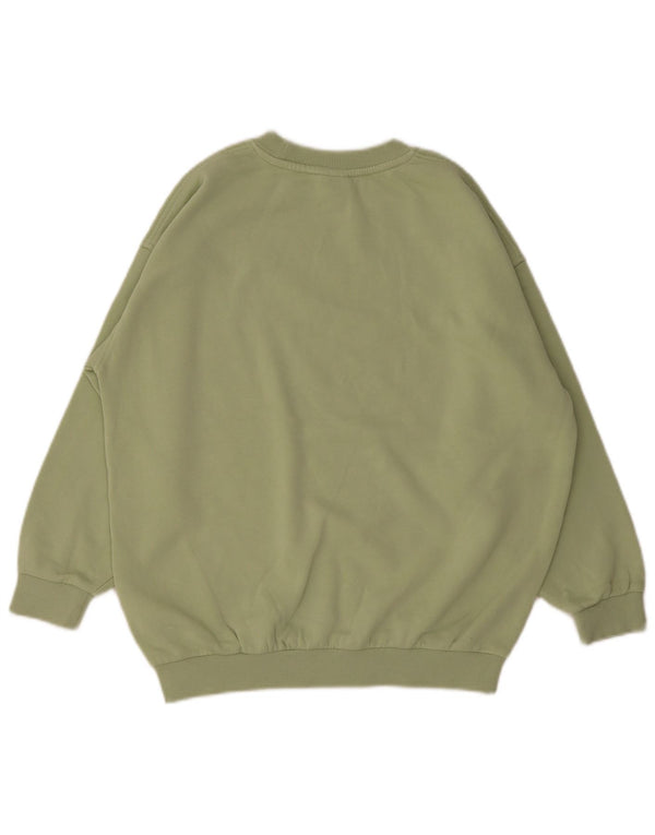 Nike Girls Sweatshirt Jumper 12-13 Years Large Green Cotton