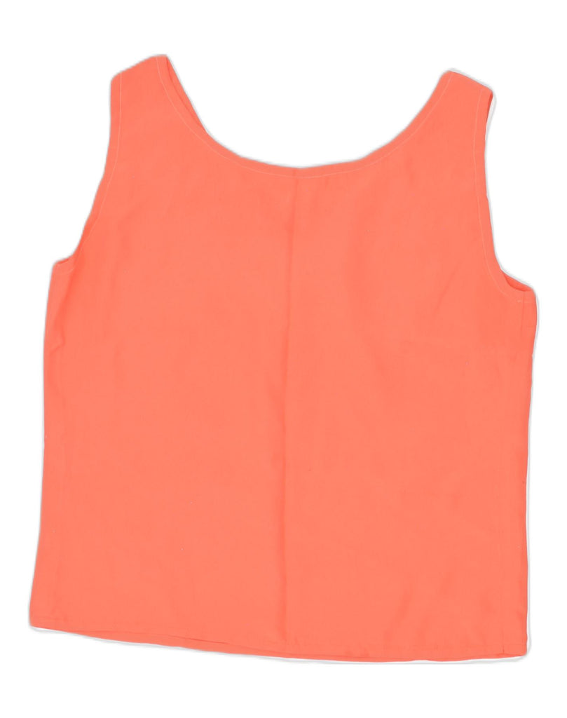 VINTAGE Womens Crop Vest Top UK 14 Large Orange | Vintage Vintage | Thrift | Second-Hand Vintage | Used Clothing | Messina Hembry 